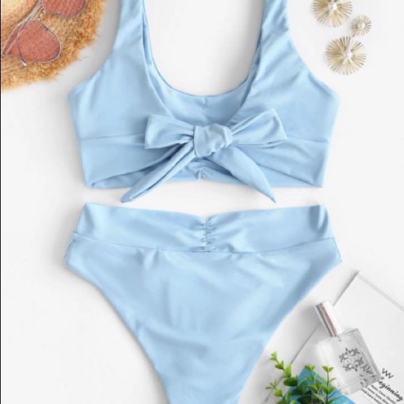 Zaful Other - NWT blue tie bathing suit